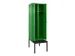 locker met bank,voor scheiding van kleding,HxBxD 2120x600x815mm,2vak