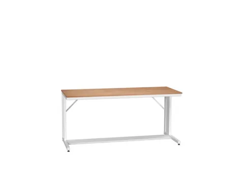 werkbank,HxBxD 930x2000x800mm,multiplexblad,C-voet,RAL7035