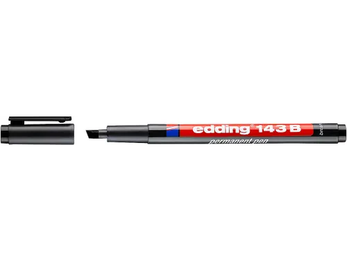 Viltstift edding 143 beitel 1-3mm zwart