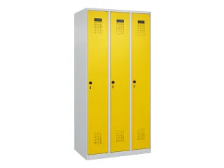 locker,HxBxD 1850x900x500mm,3vak,vak B 300mm,draaigrendel - 3