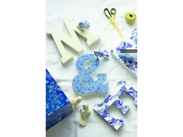 Hobbypapier Décopatch 30x40cm set à 4 vel thema Shades of Blue