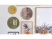 Glasmagneetbord Naga rond 25cm sahara