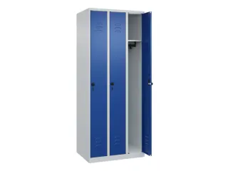 locker,HxBxD 1850x750x500mm,3vak,vak B 250mm,draaigrendel - 2