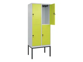 dubbeldekse locker,HxBxD 2120x800x500mm,2x2vak.,vak B 400mm - 2