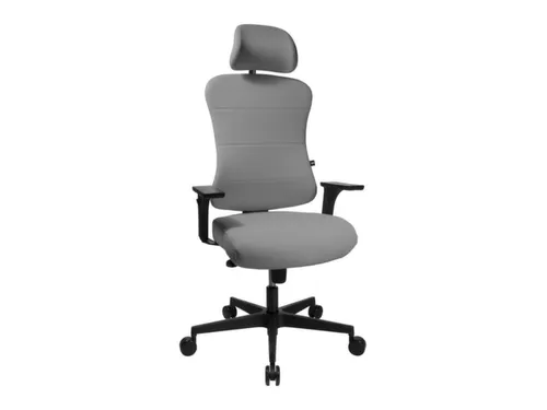 Topstar Bureaustoel Art Comfort met hoofdsteun grijs