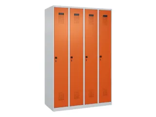 locker voor scheiding van kleding,HxBxD 1850x1200x500mm,4vak - 2