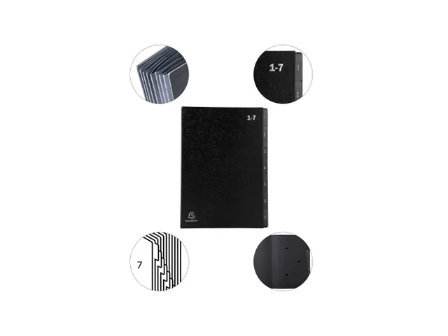 Trieur rigide Economique Ordonator 7 compartiments numériques - 24x34