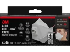 Aura Comfort Cool Flow stofmasker FFP3 5 stuks