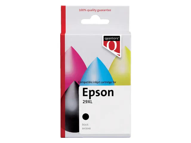 Inktcartridge Quantore alternatief tbv Epson 29XL T299140 zwart