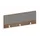 baliepaneel,v. bureau,aanbouw achter,B 1200mm,NT-cherry,BN8078-grijs