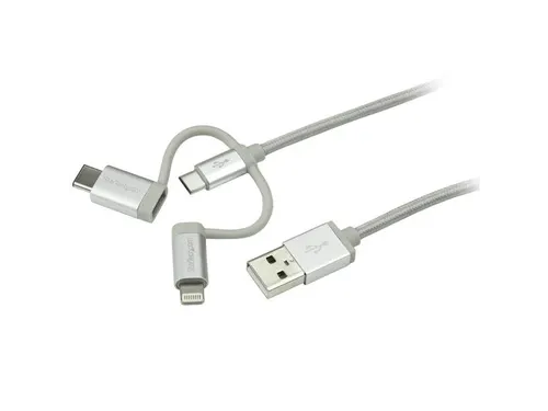 Usb Oplaadkabel Usb Naar Lightning / Usb-c / Micro-b 1 Meter