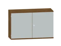 Kantoorkast 770x1200x430mm Decor Romp Noten Decor Front Lichtgrijs