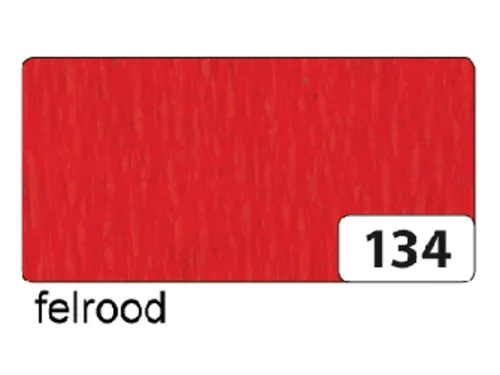 Crêpepapier Folia 50x250cm 10vel 134 vuurrood