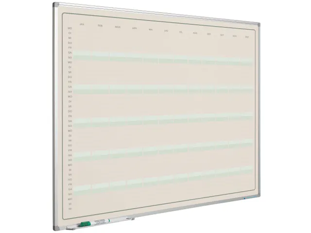 Jaarplanner Elegance Duits softline profiel 8mm 90x120cm aluframe