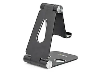 Telefoonhouder / tablethouder universeel multi angle opvouwbaar zwart - 2