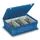 Euronormkoffer Blauw Indeling Bestek Pe Scharnierdeksel 130x400x300mm