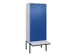 locker voor scheiding van kleding,HxBxD 2120x800x815mm,2vak