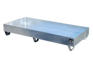 Systeem-Opvangbak 3x 200l Opvangvol. 217l 275x 1800x 800mm Verzinkt - 1