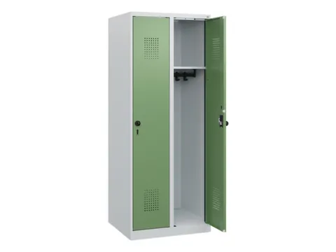 schoollocker,HxBxD 1530x600x500mm,2vak,vak B 300mm,draaigrendel