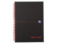 Notitieboek Oxford Black n' Red A4 70v lijn