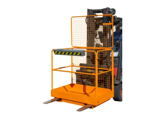 Werkkooi Uitvoering Vorkkokers Brede Zijde 1890x1200x1115mm Geeloranje