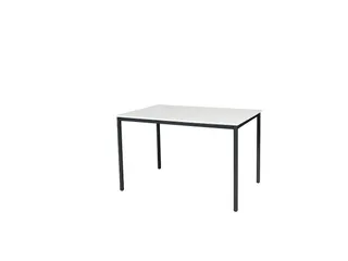 Domino Basic Tafel Vaste Hoogte 1200x800mm Wit 25mm Zwart - 1