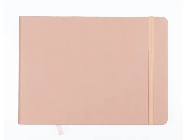 Schetsboek Kangaro A5 landscape oud roze PU HC 80 blad 140gr roomwit m