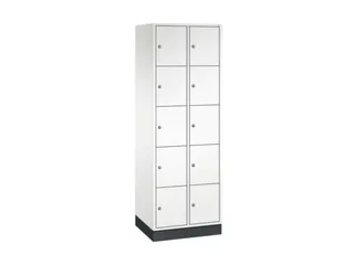 lockerkast,HxBxD 1950x620x500mm,2x5vakken,cil.-slot,sokkel - 2
