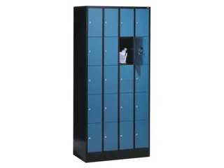 lockerkast,HxBxD 1950x900x480mm,4x5vakken,romp RAL7035,front RAL7035 - 2
