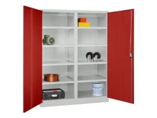 zwaarlastkast met openslaande deuren,RAL7035,front RAL3000 - 2