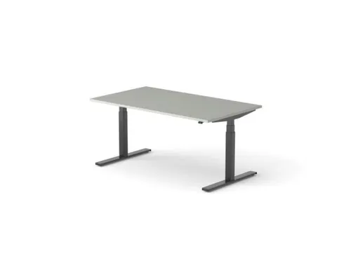 Elektrisch ihv bureau HxBxD 640-1300x1600x900mm blad grijs
