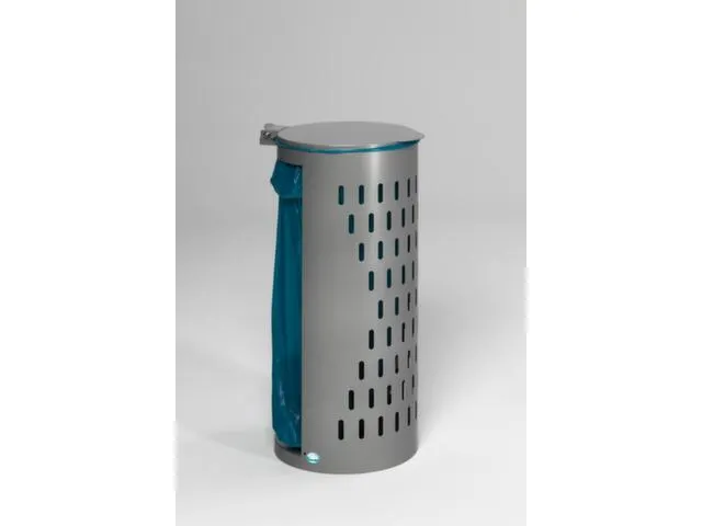 Afvalverzamelaar Opengewerkt 120 Liter 850x380x440mm Zilver