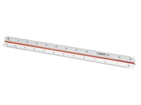 Schaalstok Westcott 30cm 1:100/200/250/300/400/500