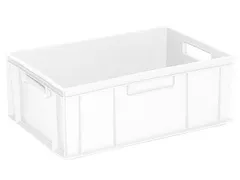 Euronorm Stapelkrat Pe 220x600x400mm 43liter Wit