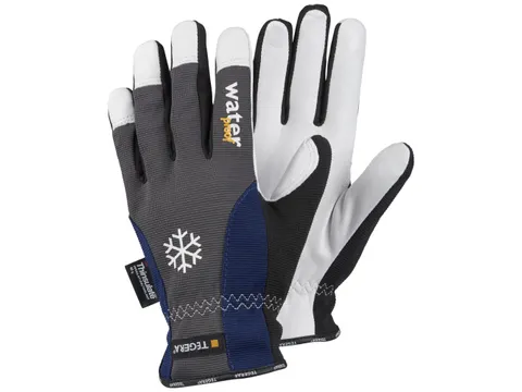 Tegera 295 koudebestendige handschoenen, wit/grijs/blauw, maat 10