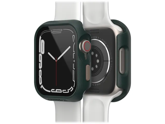 Case Eclipse Apple Watch Series 9/8/7 45mm Jaded groen screenprotector