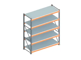 Breedvakstelling Basisveld Hxbxd 3300x2870x1100mm 5 Stalen Legborden - 1