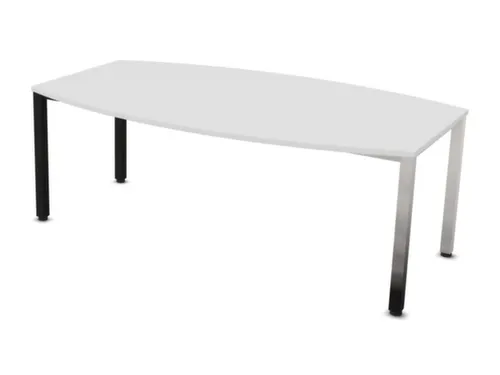 vergadertafel,HxBxD 740x2000x1200mm,vatvormig,Bl-wit