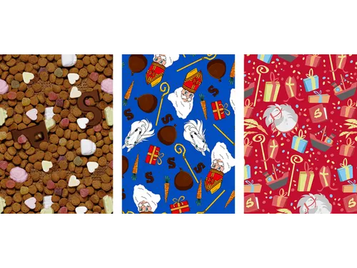 Inpakpapier Sint 300x100cm assorti