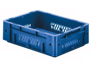 Euronorm Stapelkrat 120x400x300mm 9.2l Wanden Opengewerkt/Bodem Gesl - 1