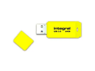 USB stick 3.0 Integral Neon USB-A 64GB geel - 2