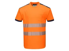 Portwest PW3 T181 T-shirt, hi-viz oranje/zwart, maat 2XL, per stuk