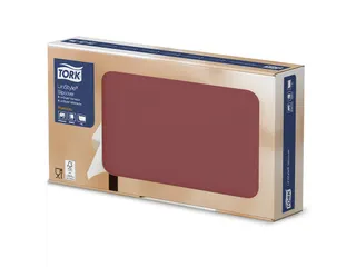 LinStyle Napperon 1-laags 80x40cm 1/8-vouw Bordeaux Doos 100 stuks - 1