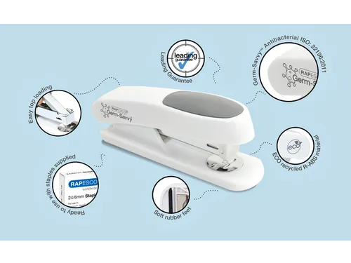 Nietmachine Rapesco Germ-Savvy Less Effort Eco Sting Ray antibacteriee
