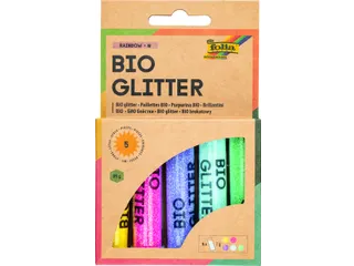 Glitterpoeder Bio Folia Rainbow 7gr 5 kleuren - 1