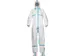 Overall Tyvek 600 Plus wit, blauw gestreept Maat M