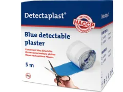 Detectaplast 8255 Textielpleister Elastisch Blauw 6cm x 5 meter