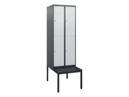 Dubbeldekse dekenkist,HxBxD 1950x600x815mm,2x2vak.,vak B 300mm