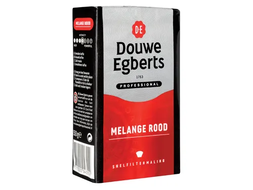 Koffie Douwe Egberts snelfiltermaling Melange Rood 250gr