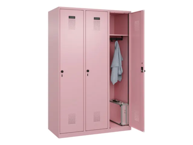 locker,HxBxD 1850x1200x500mm,3vak,vak B 400mm,draaigrendel